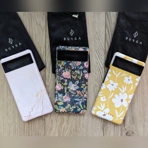 Burga Pixel 6 cases - all 3 together